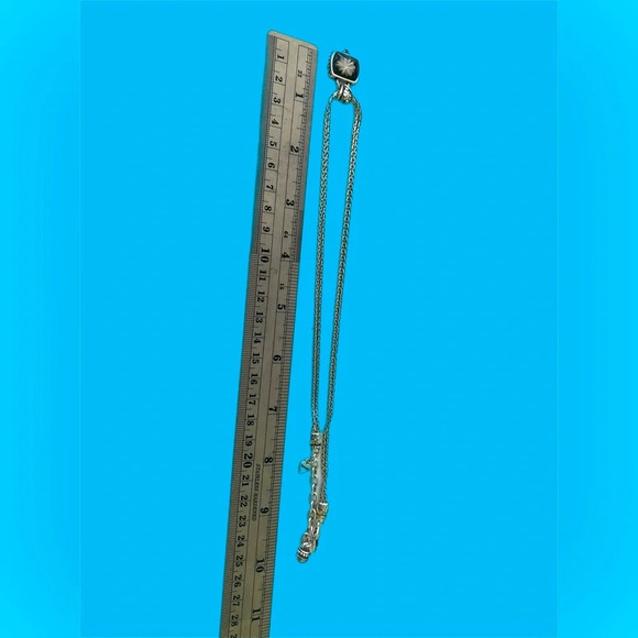 Brighton "Waterlily Black" Necklace Bracelet & Earrings - 3 piece set. - Picture 3 of 5